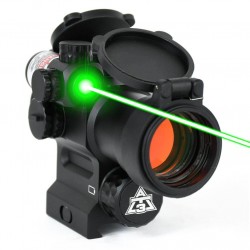 Viseur laser point rouge tactique support picatinny 11 et 20mm couleur vert  - Lasers, pointeurs et lampes tactiques (7615286)
