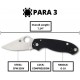 Couteau Spyderco PARA 3 lame 7.5cm Lisse Acier manche G-10 (Fibre de verre) - C223GP - 4