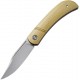 Couteau Appalachian Drifter lame lisse acier CPM S35VN 7.5cm manche Micarta olive CIVIVI - 2