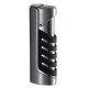 Briquet Presa Chrome & Black Torch Flame Visol - 1