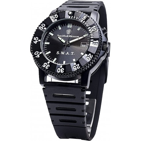 Montre tactique SWAT Bracelet caoutchouc SMITH-&-WESSON - 1