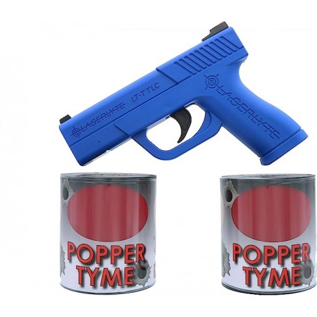 Pistolet laser et cibles LT-TTLC réactives Popper Tyme LASERLYTE