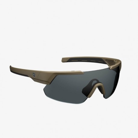 Lunette solaire balistique DEFIANT MAGPUL monture FDE- verre polarisé gris sans miroir - 1