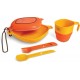 Kit couvert de camping 6 pièces Mess Kit Venture UCO jaune orange - 1