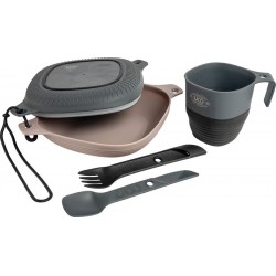 Kit couvert de camping 6 pièces Mess Kit Venture UCO gris - 1