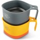 Tasses de Camping flexible UCO Pack de 2 - Orange et Gris - 3