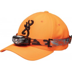 Combo lampe frontale et casquette orange BROWNING - 1