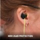 Bouchons d'Oreilles en Silicone avec Cordon ULTRX, ALLEN 3 Paires Jaune - 2