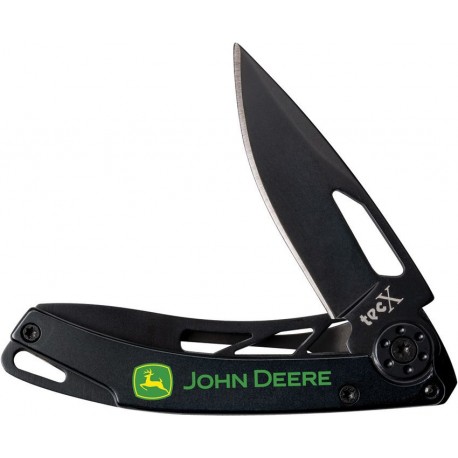 Couteau John Deere TECX Dinero Lame lisse noir - 1