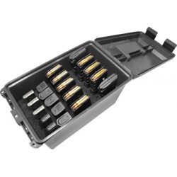 Boite de rangement pour 10 chargeurs AR et 10 chargeurs arme de poing MTM - Noir