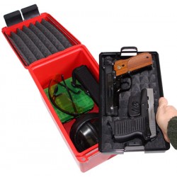 Caisse de transport pour pistolet et accessoires MTM Rouge