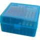 Boitier pour 100 munitions MTM Bleu transparent - 1