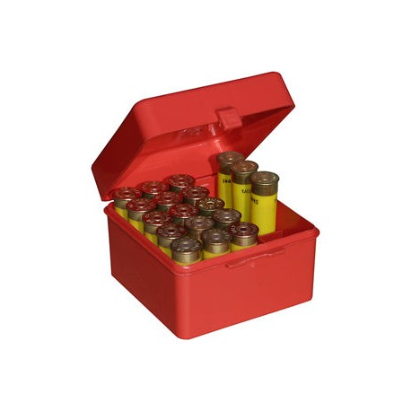 Boite de rangement 25 cartouches calibre 20 MTM Rouge - 1