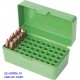 Boitier pour munitions capacité de 100 MTM Vert calibre 22 hornet - 1